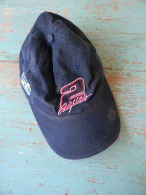VINTAGE RUSTY WALLACE MILLER LITE #2 BLUE RACING CAP HAT